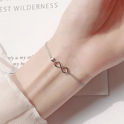 Eternal Elegance – Silver Infinity Bracelet for Women