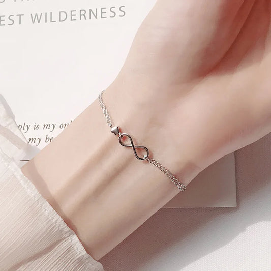 Eternal Elegance – Silver Infinity Bracelet for Women